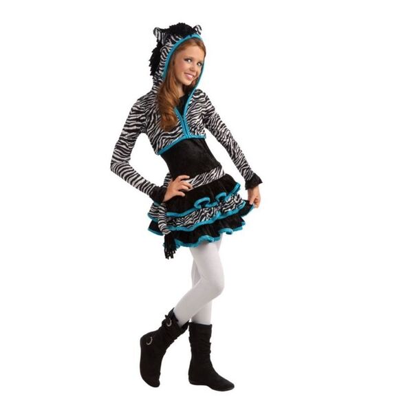 Rubies Drama Queens Tween Zebra Costume - Large - Picture 1 of 16